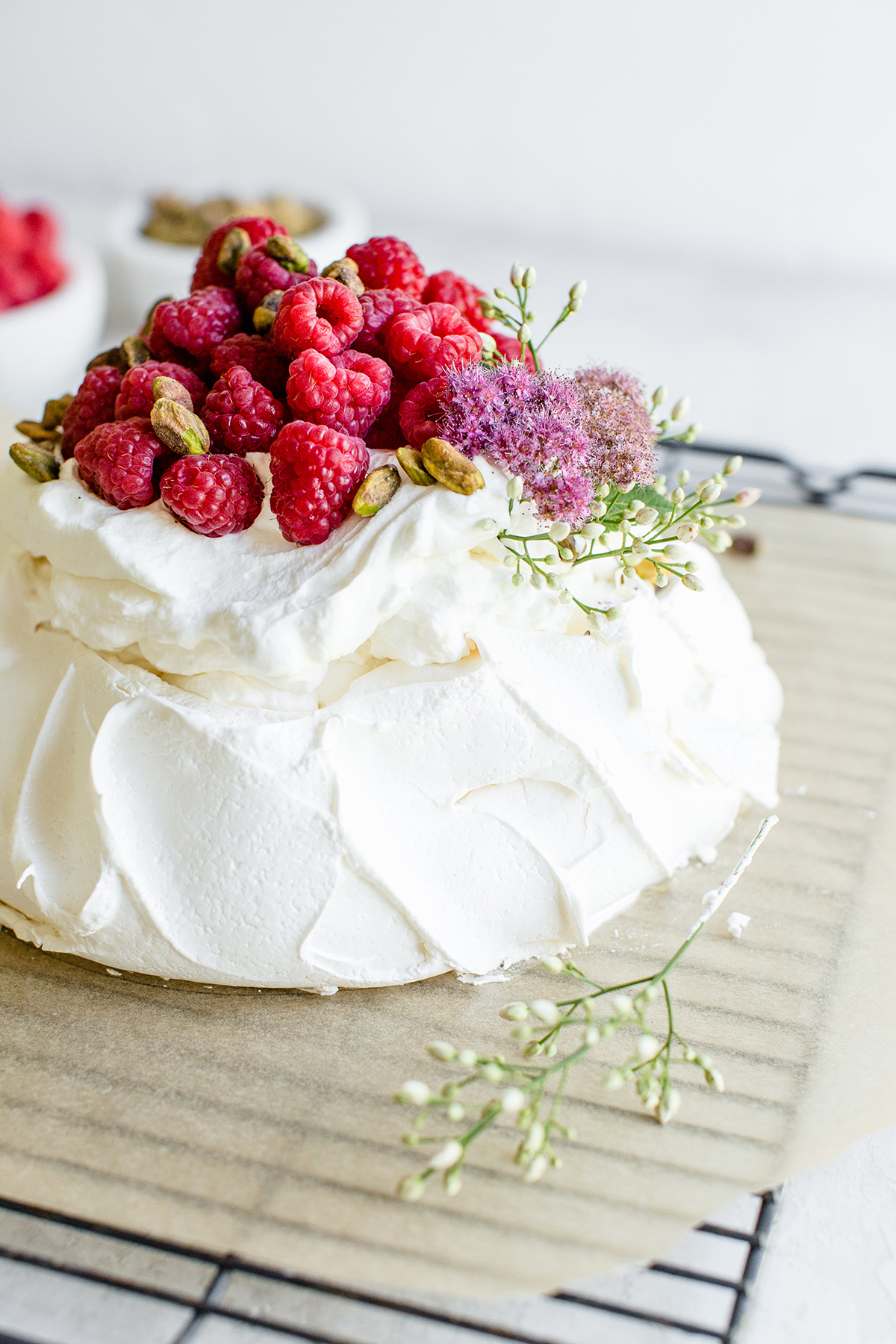 Raspberry Cream Cheese birthday cake